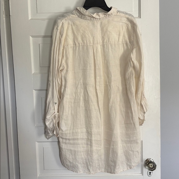 Jones New York Linen Tunic in Cream - Picture 3 of 5